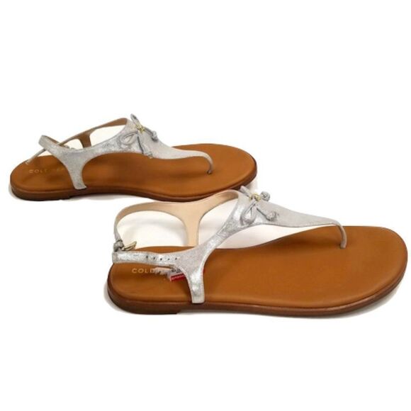 Silver Cole Haan 'Findra' Thong Sandal - 10 - Picture 10 of 15